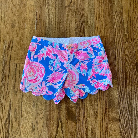 Lilly Pulitzer 5” Buttercup Bay Dreamin Stretch Shorts, Size 2 - Picture 3 of 7